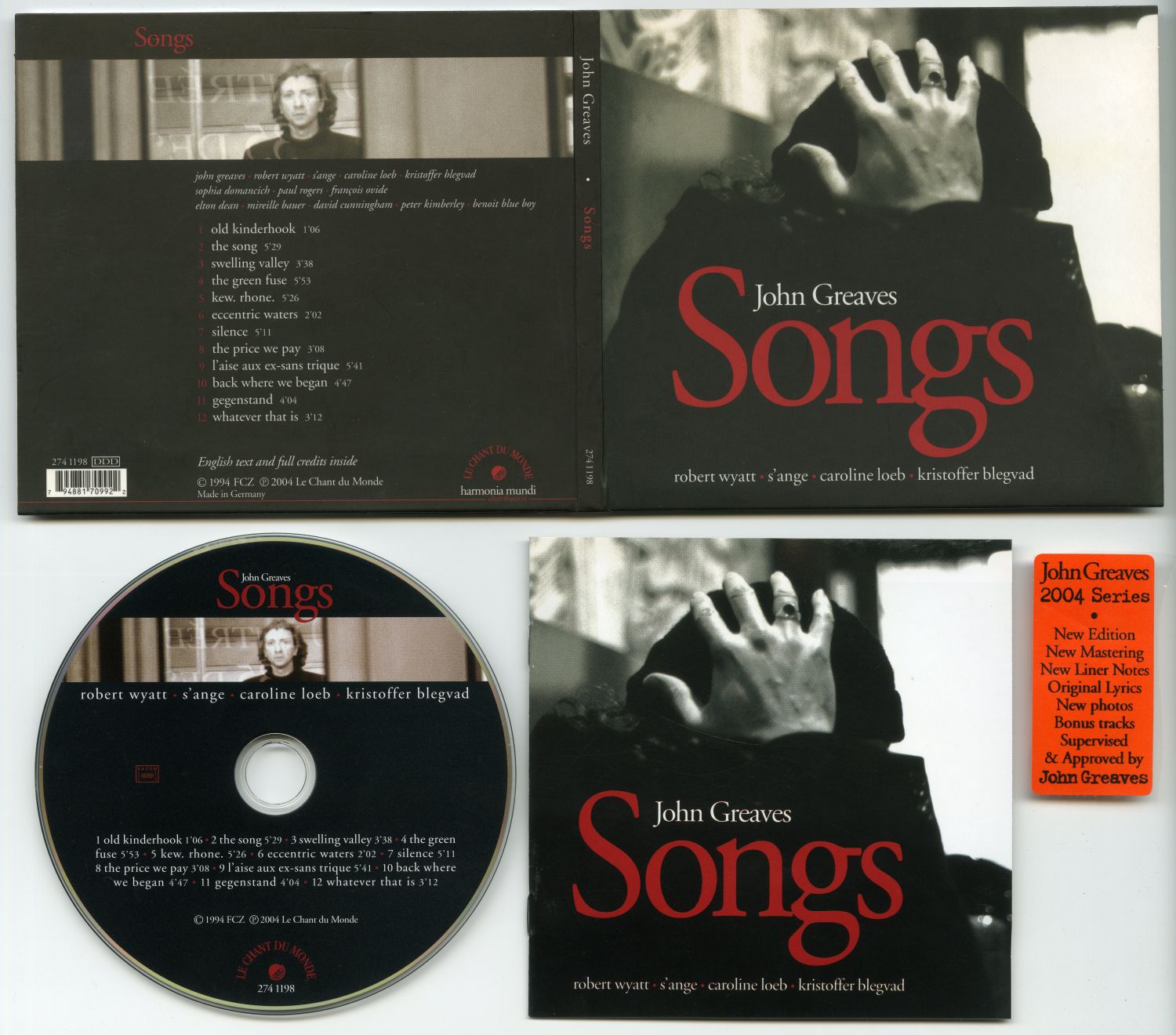 John Greaves『Songs』（2004年、Le Chant du Monde、harumonia mundi）